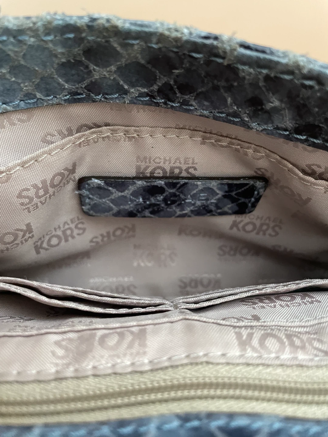 Michael Kors Fulton Denim Shoulder Flap Bag - photo 4
