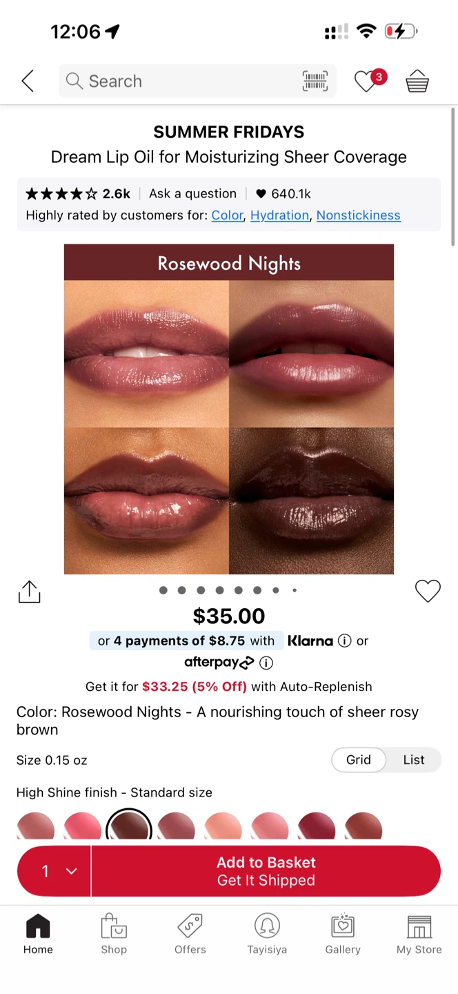 Summer Fridays Dream Lip Oil - Rosewood Nights - photo 4