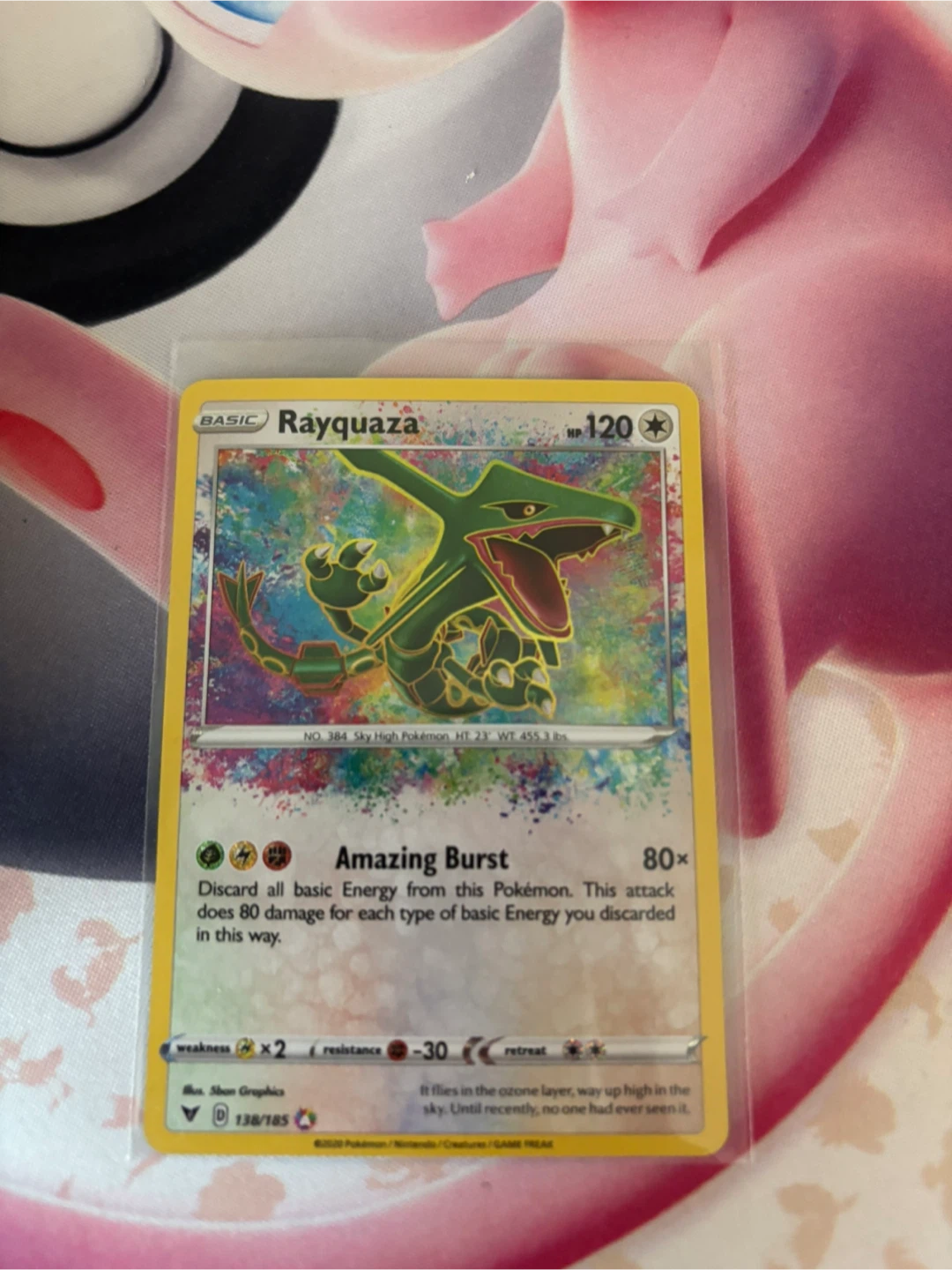 Pokemon Rayquaza Amazing Burst TCG Card 138/185