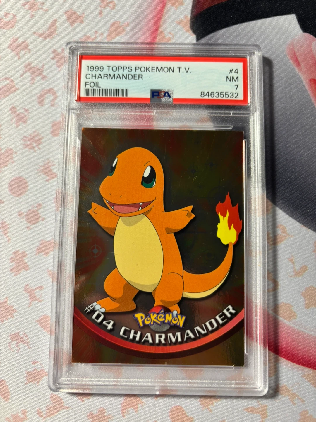 1999 Topps Pokemon Charmander T.V. Foil Trading Card