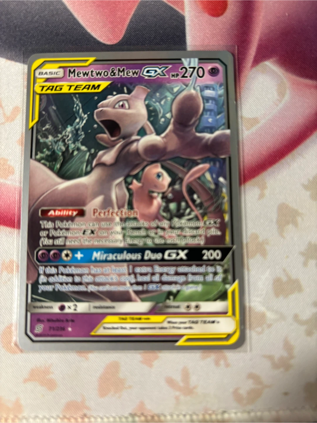 Mewtwo & Mew GX Tag Team Pokémon Card