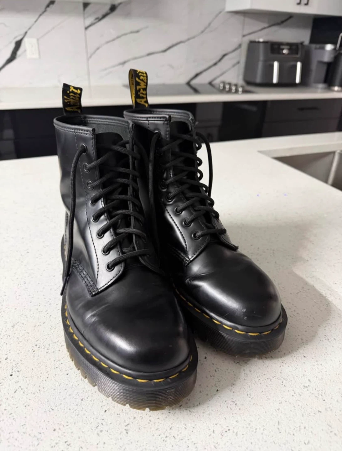 1460 Bex Smooth Leather Platform Boots Men Size 10
