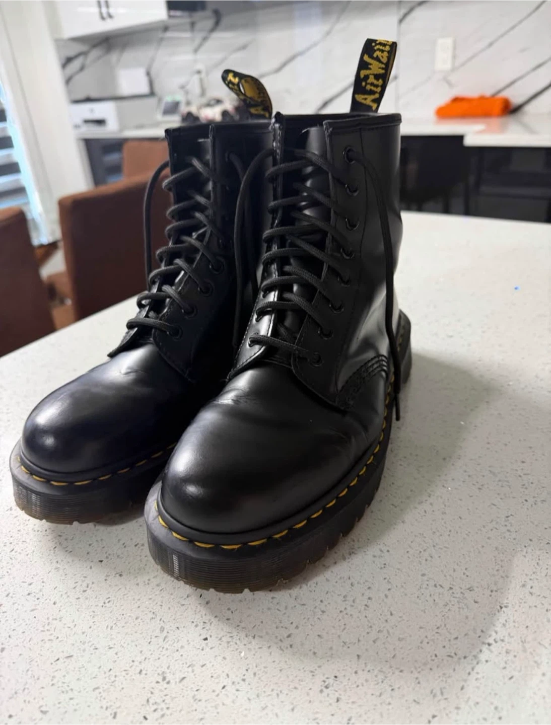 1460 Bex Smooth Leather Platform Boots Men Size 10 - photo 2