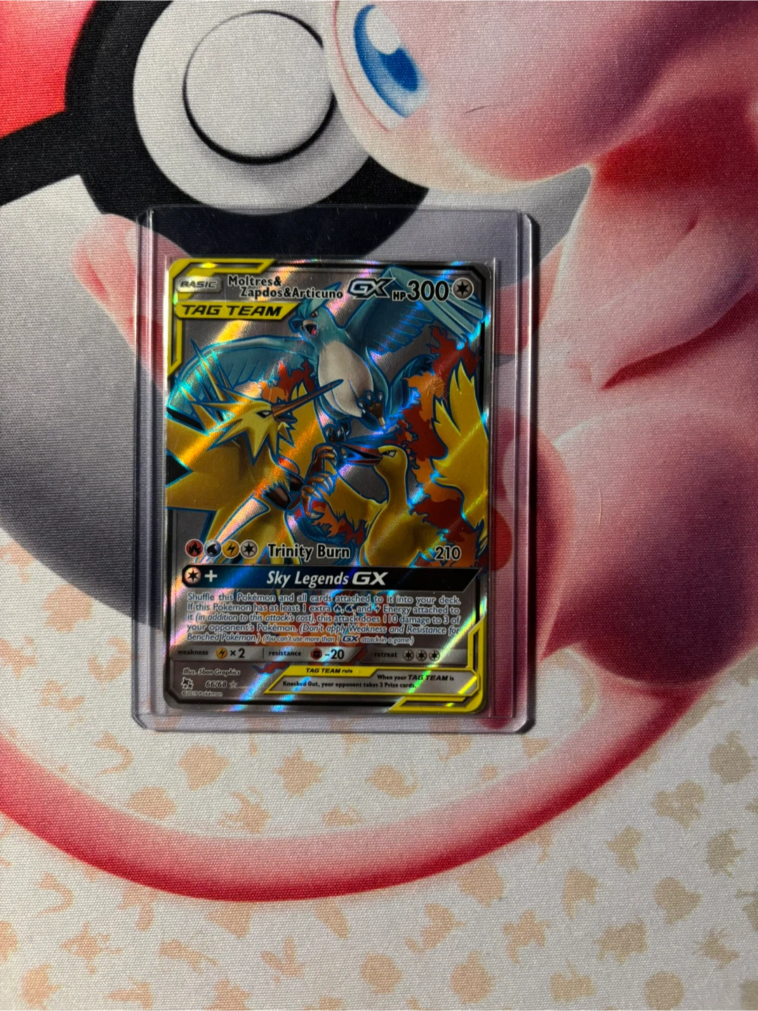 Moltress & Zapdos & Articuno GX TAG TEAM Pokémon Card