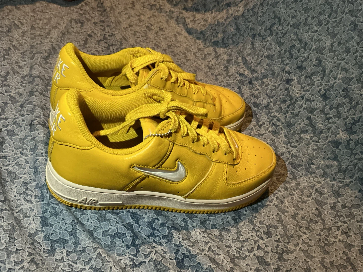 Yellow Nike Air Force 1 Sneakers - photo 2