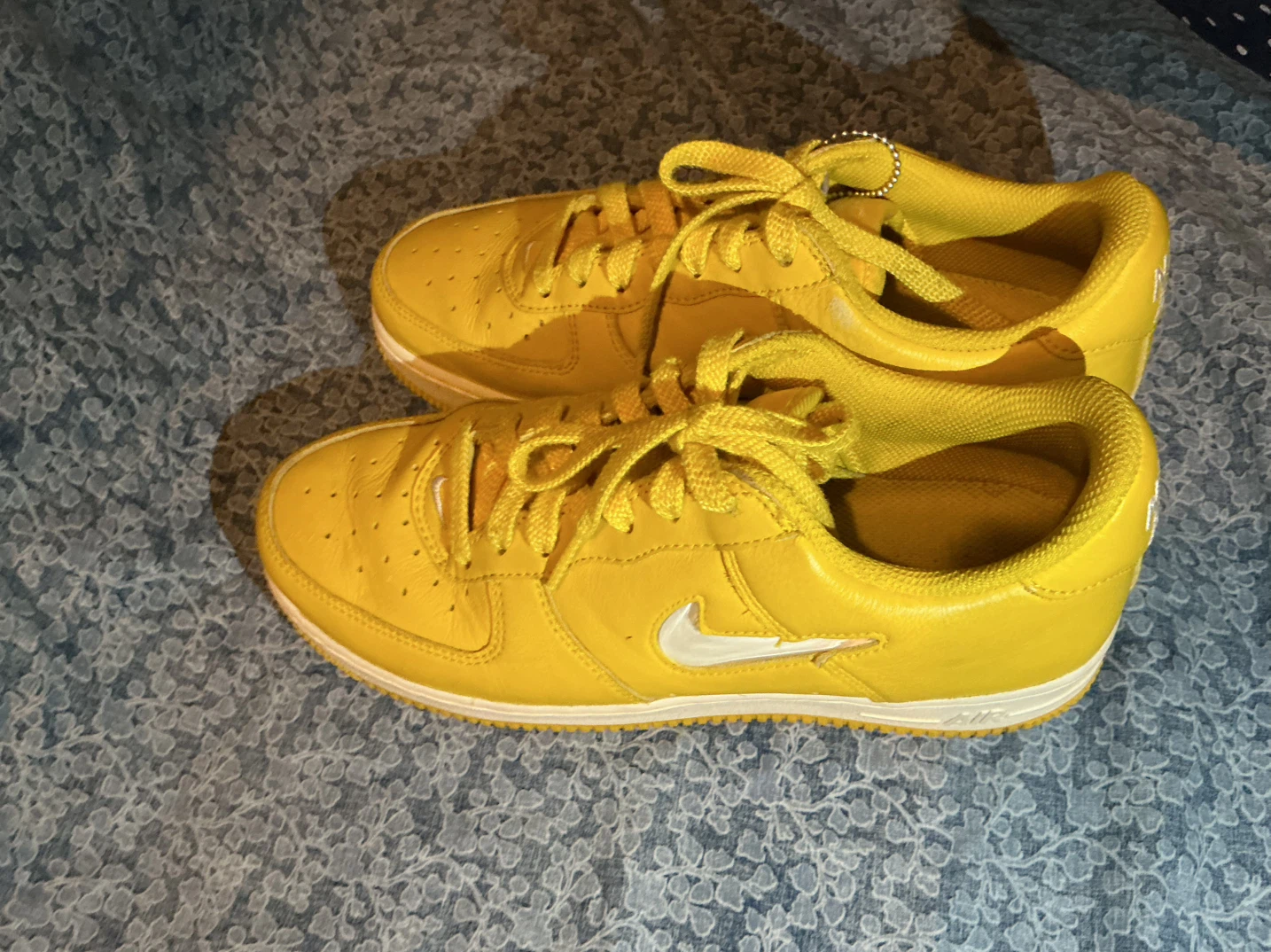 Yellow Nike Air Force 1 Sneakers - photo 3