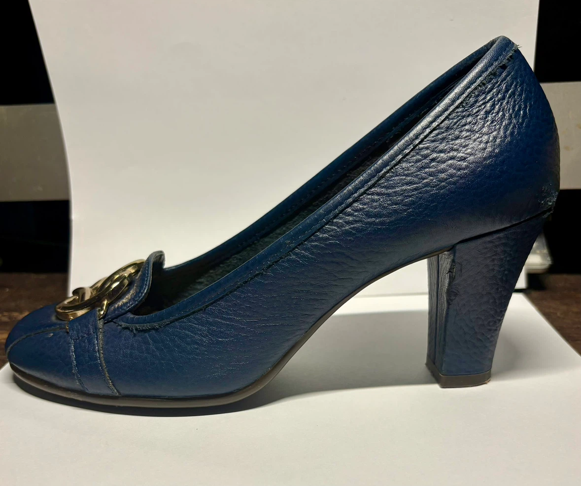 Aerosoles Navy Blue Heeled Loafers - photo 2