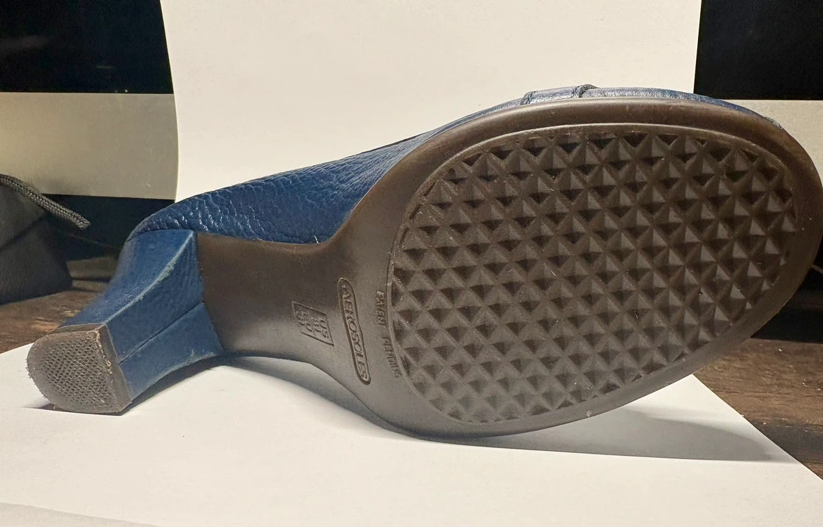 Aerosoles Navy Blue Heeled Loafers - photo 3