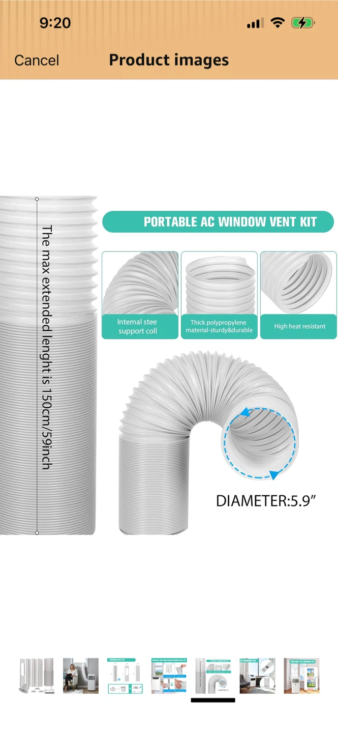 New-Portable AC Window Vent Kit - photo 3