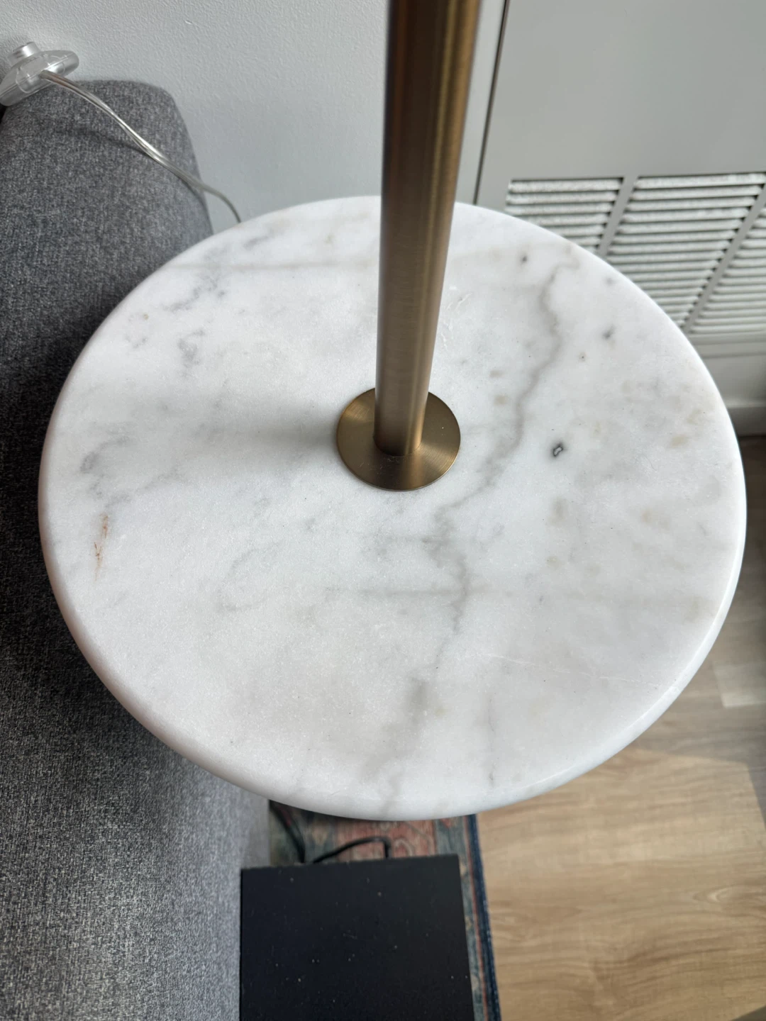Brass and Marble Floor Lamp - photo 2