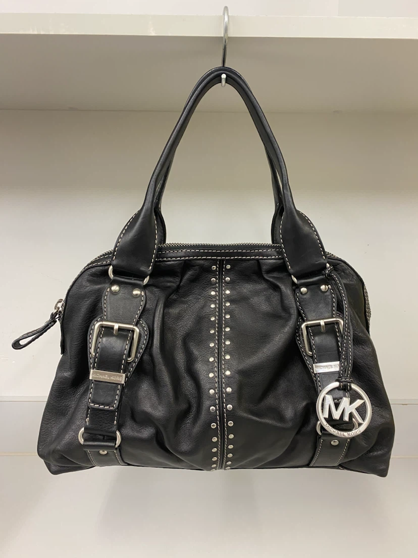 Vintage Michael Kors Uptown Astor Studded Leather Satchel
