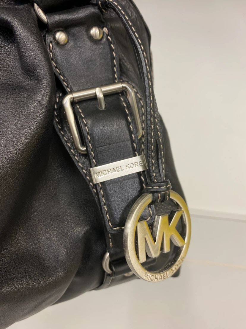Vintage Michael Kors Uptown Astor Studded Leather Satchel - photo 2