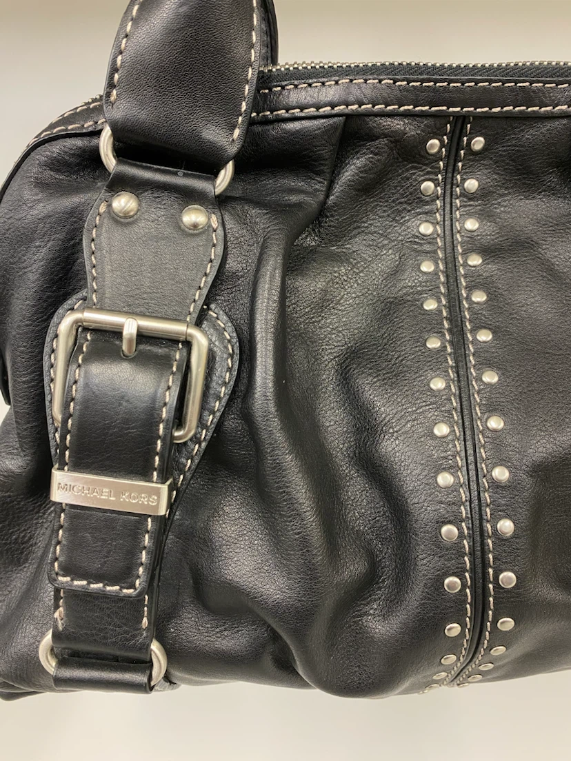 Vintage Michael Kors Uptown Astor Studded Leather Satchel - photo 3