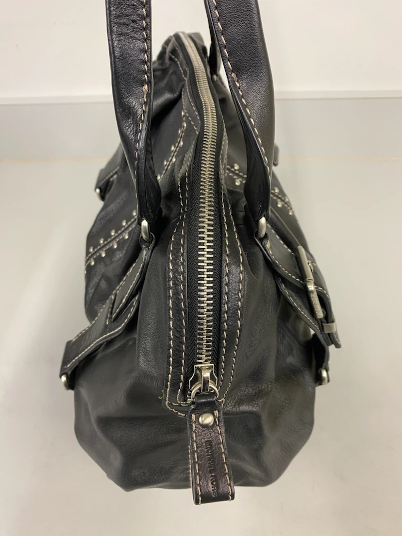 Vintage Michael Kors Uptown Astor Studded Leather Satchel - photo 4