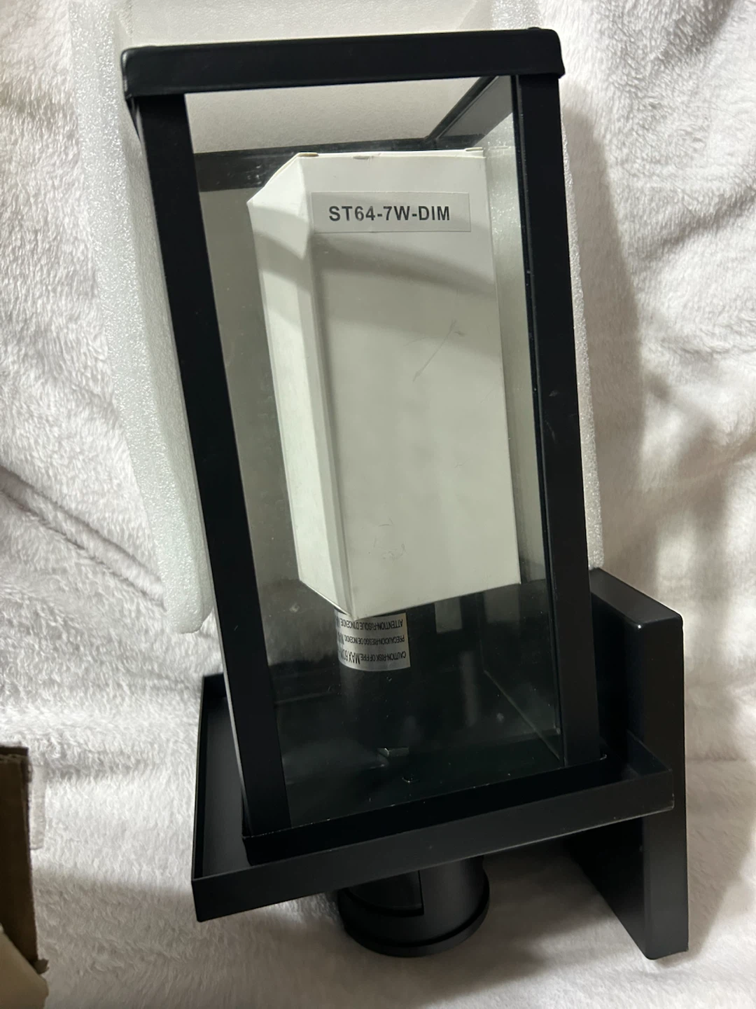 New-Outdoor Motion Sensor Wall Light - Black - photo 5