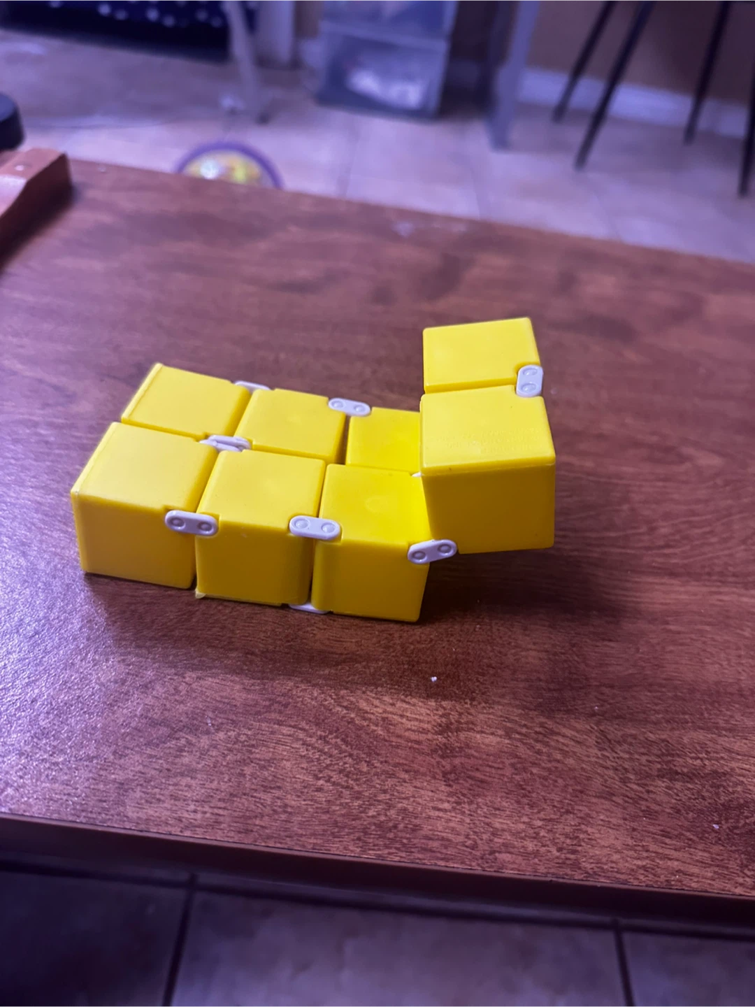 Yellow Infinity Cube Fidget Toy - photo 3