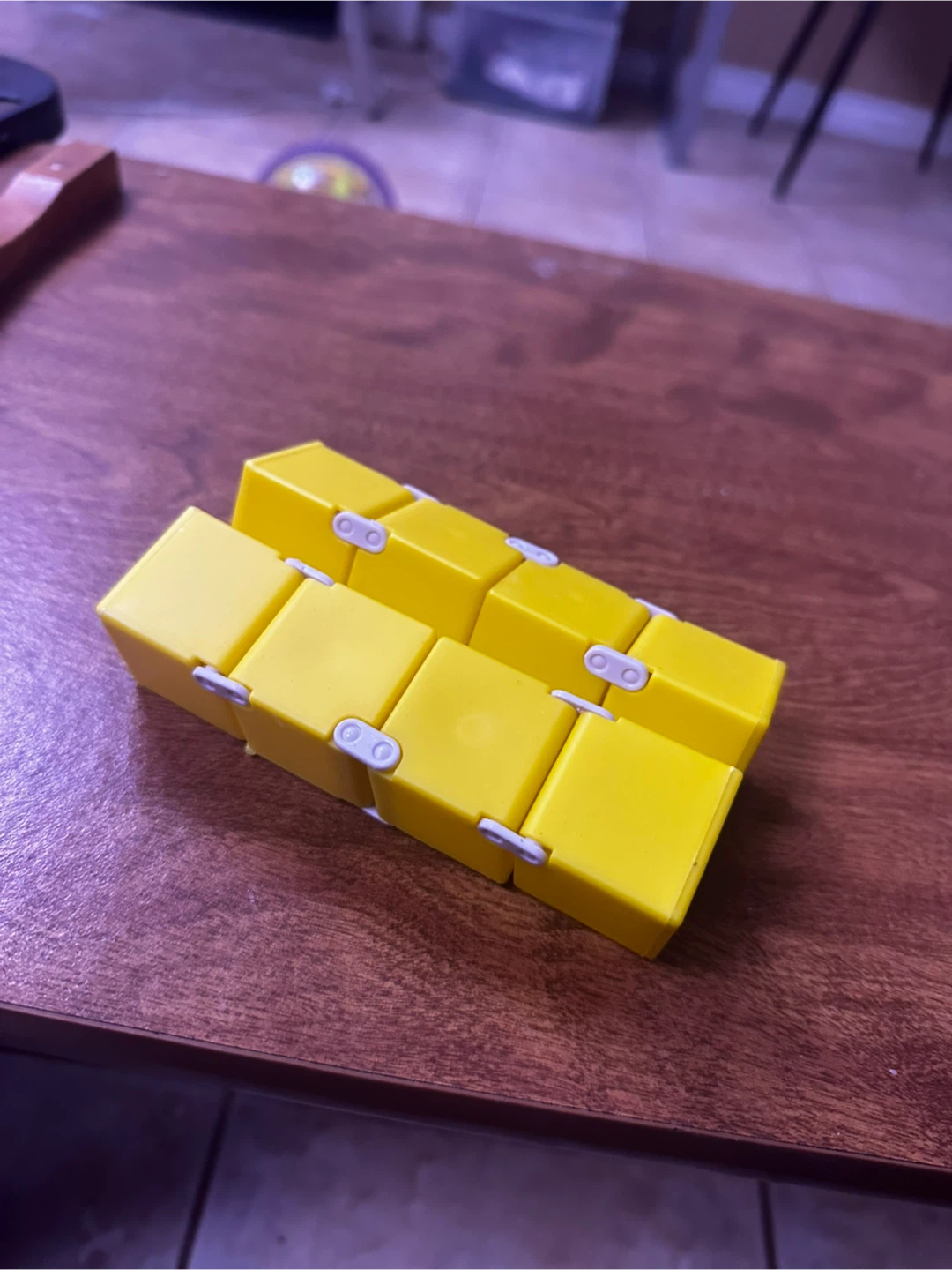 Yellow Infinity Cube Fidget Toy - photo 4