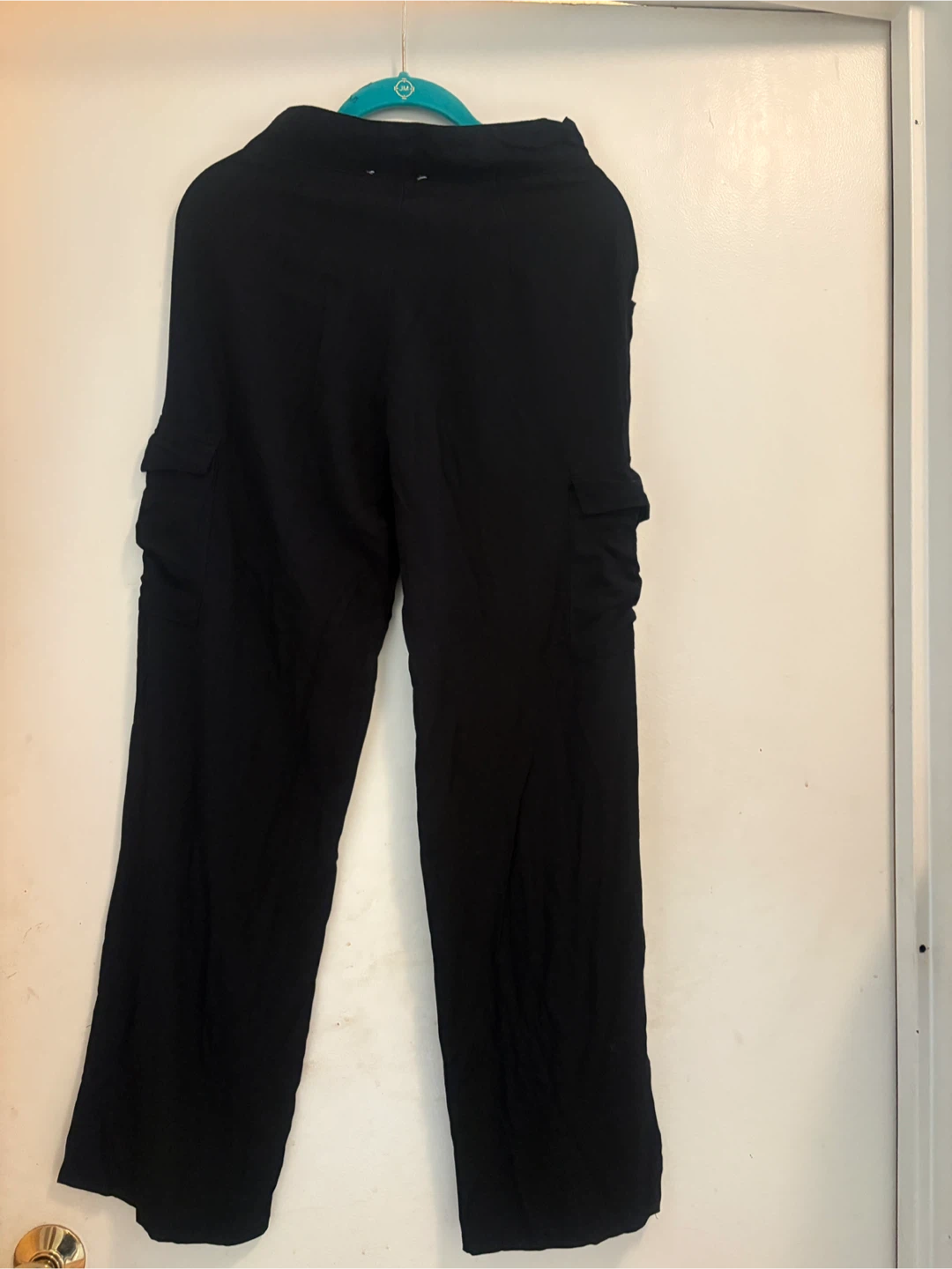 BRAND NEW WITH TAGS Black W Cargo Pants-Sleek Waisted Elegance - photo 2