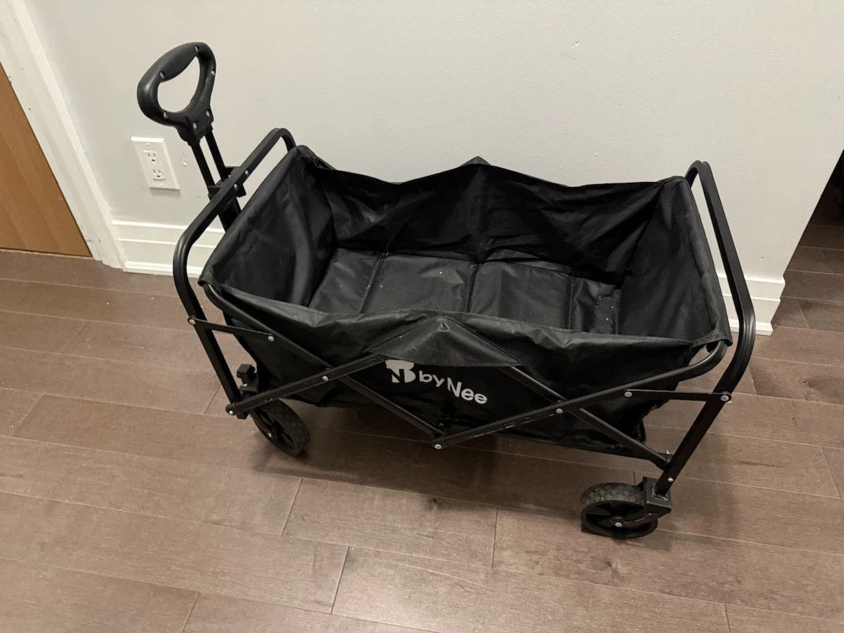 By Nee Black Folding Wagon