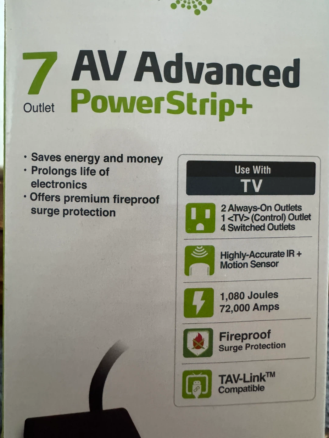 TrickleStar 7 Outlet AV Advanced PowerStrip+ - photo 3