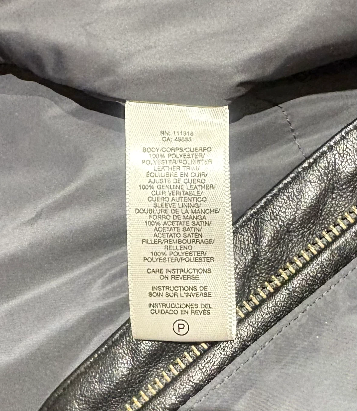 Michael Kors Men's Gray Full-Zip Jacket Size S - Like New - photo 4