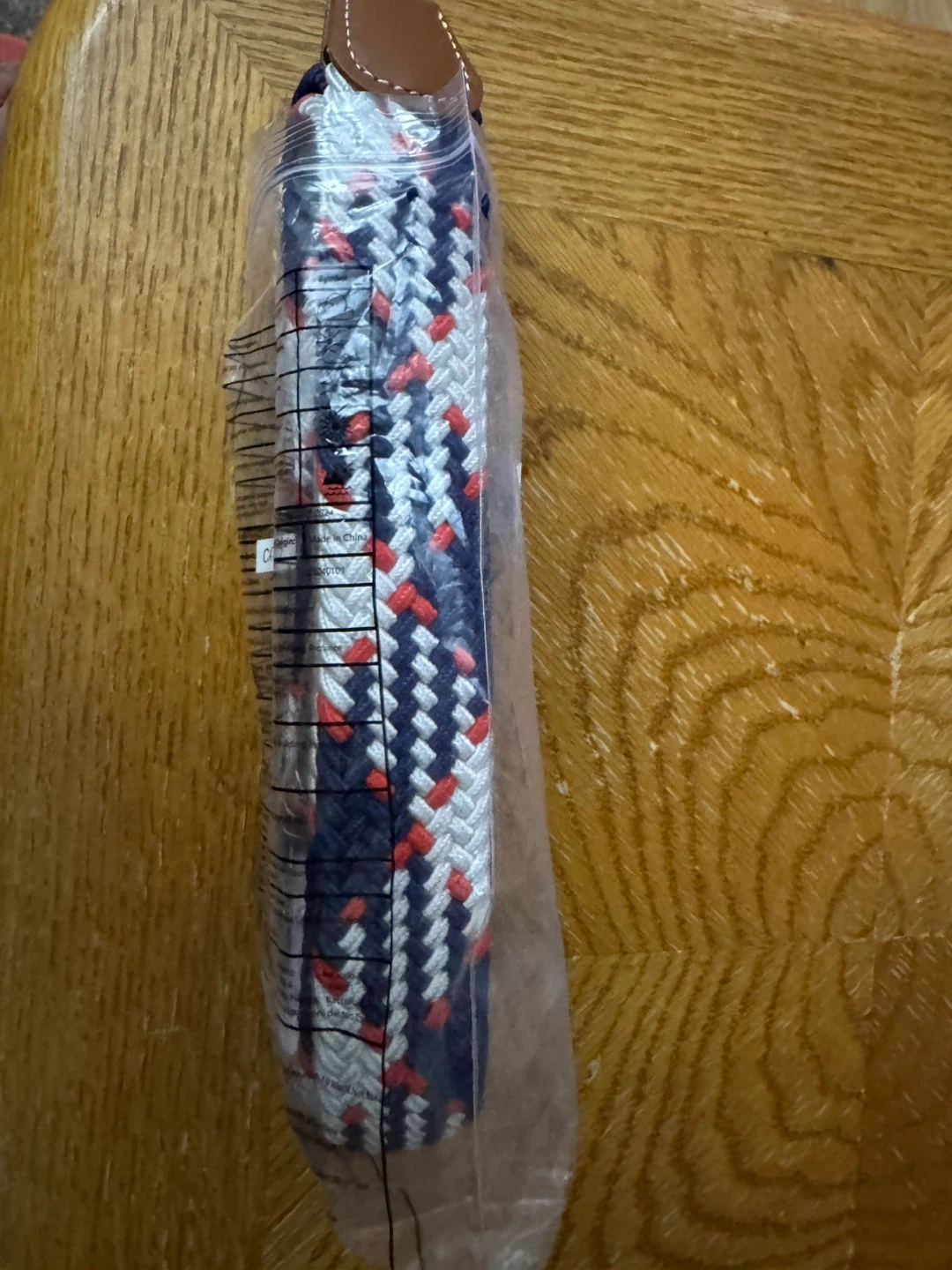 Braided Belt - Navy, White, Red 120cm / 47”