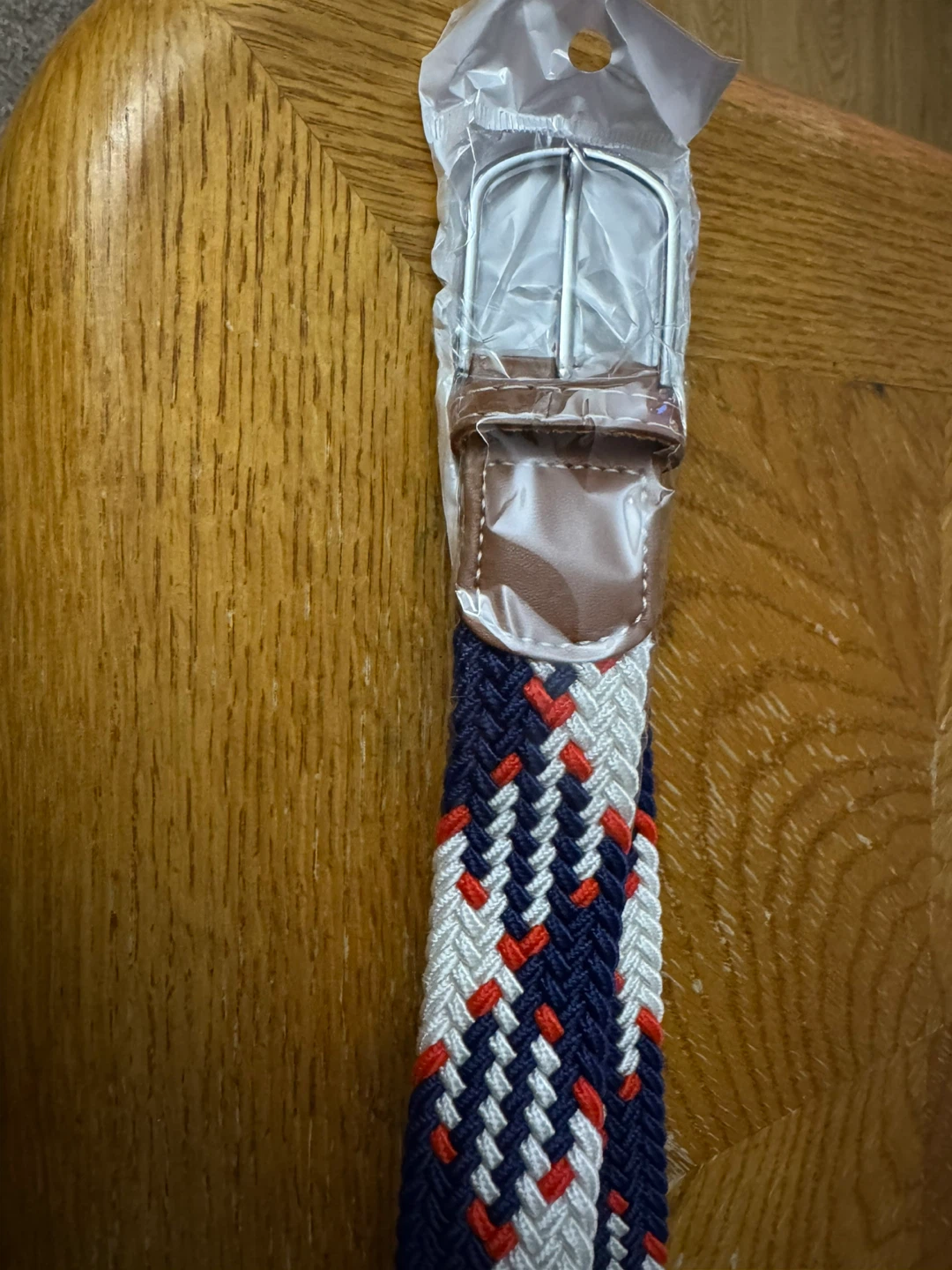 Braided Belt - Navy, White, Red 120cm / 47” - photo 2
