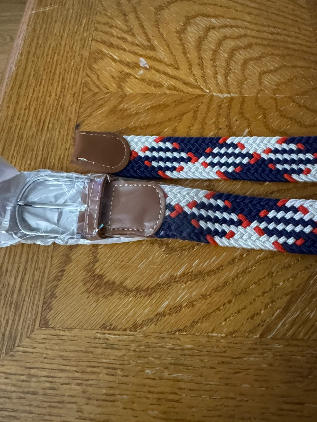 Braided Belt - Navy, White, Red 120cm / 47” - photo 4
