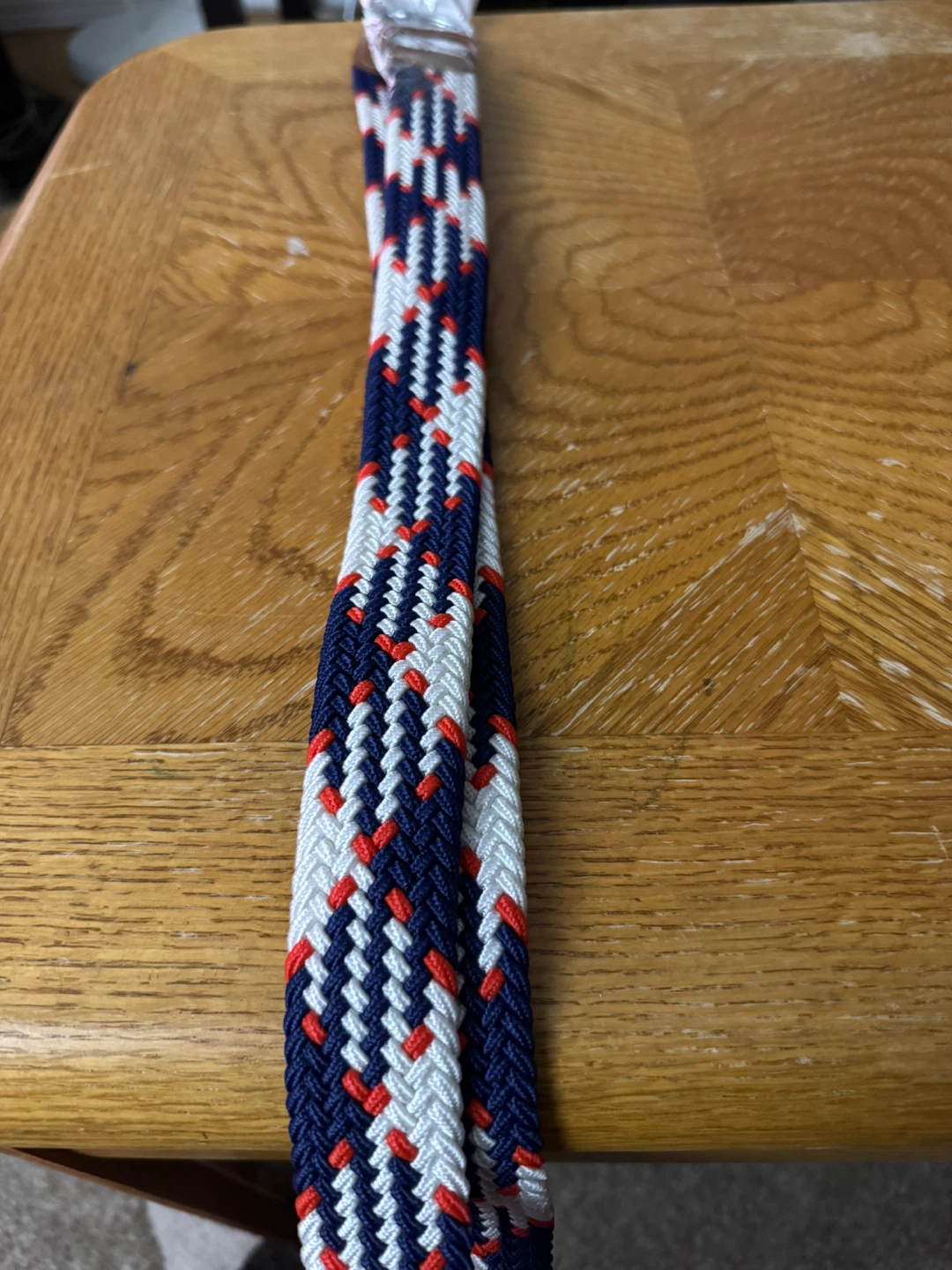 Braided Belt - Navy, White, Red 120cm / 47” - photo 5