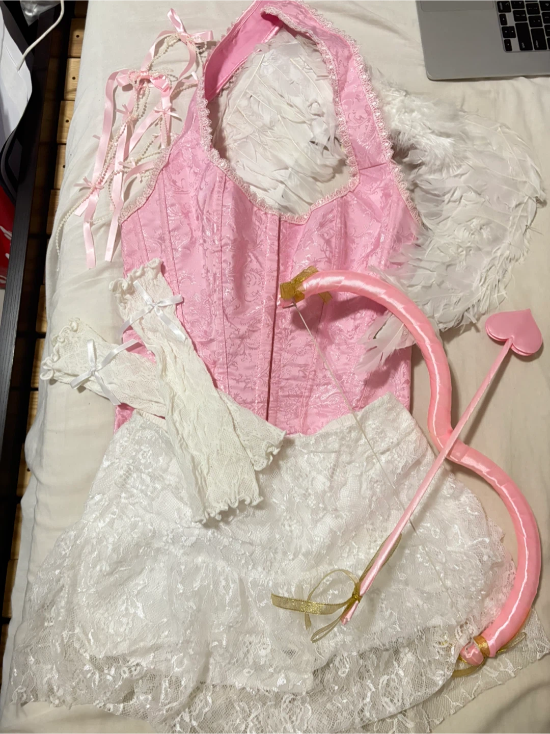 Pink Cupid Costume Set