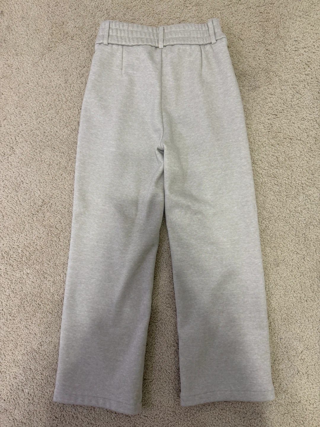 fleece-lined, wide-leg pleated trousers - photo 2