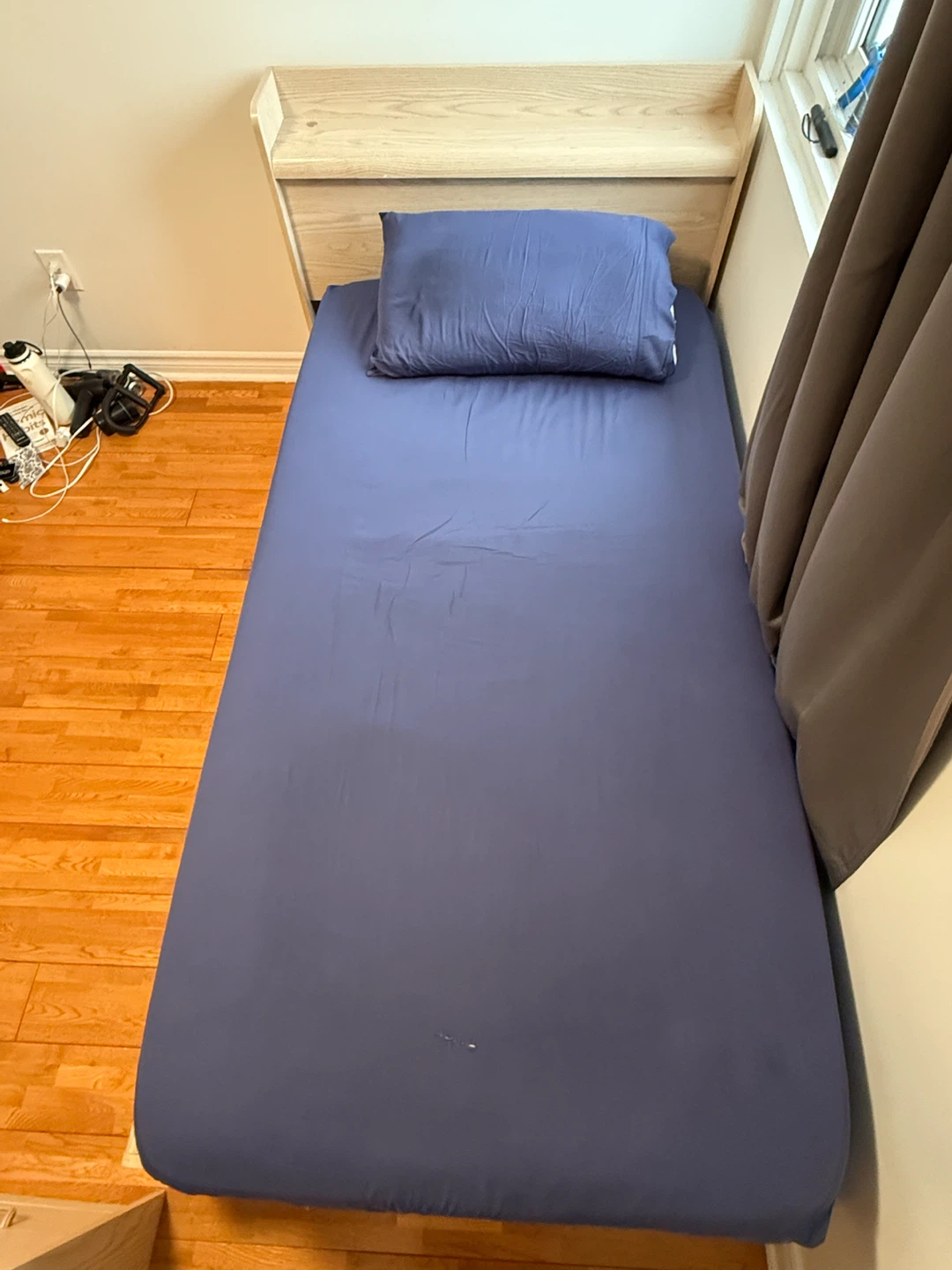 🛏️ Twin Bed Frame + Mattress — $175 OBO - photo 3