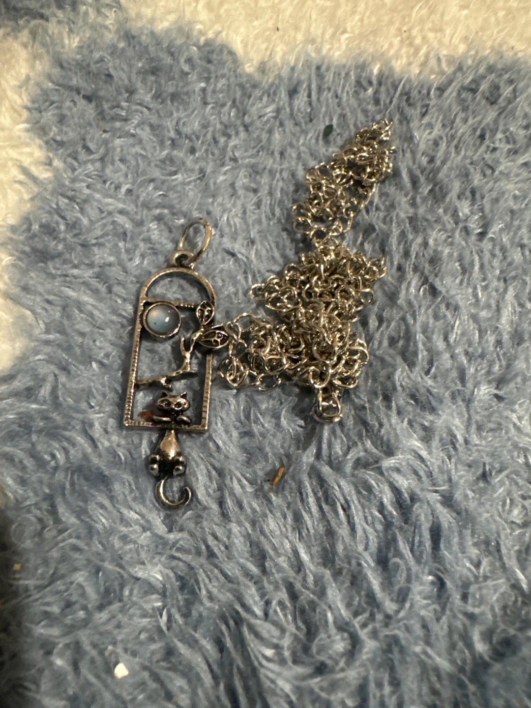 For all cat moms. Silver tone cat pendant necklace - photo 5