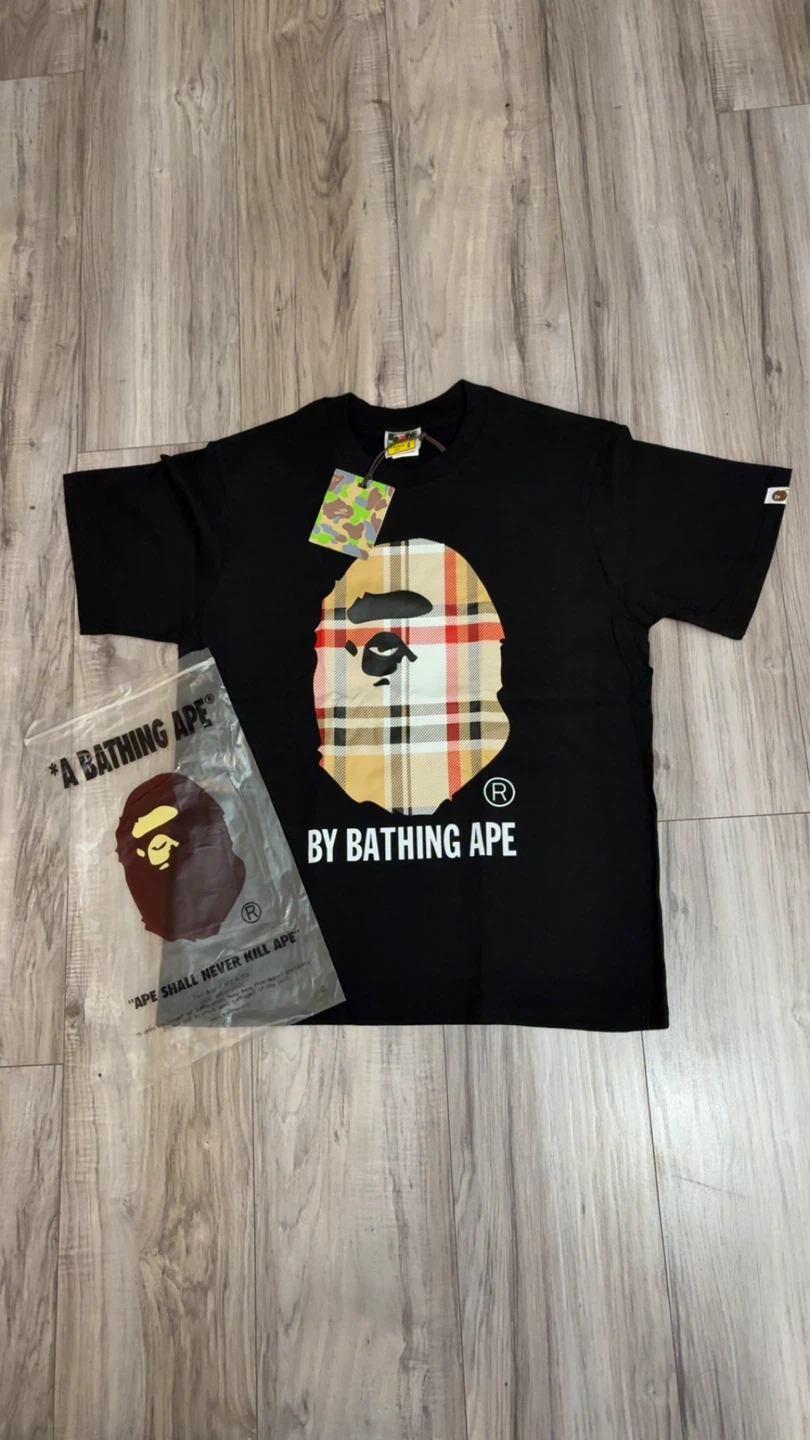 Bape burberry tee
