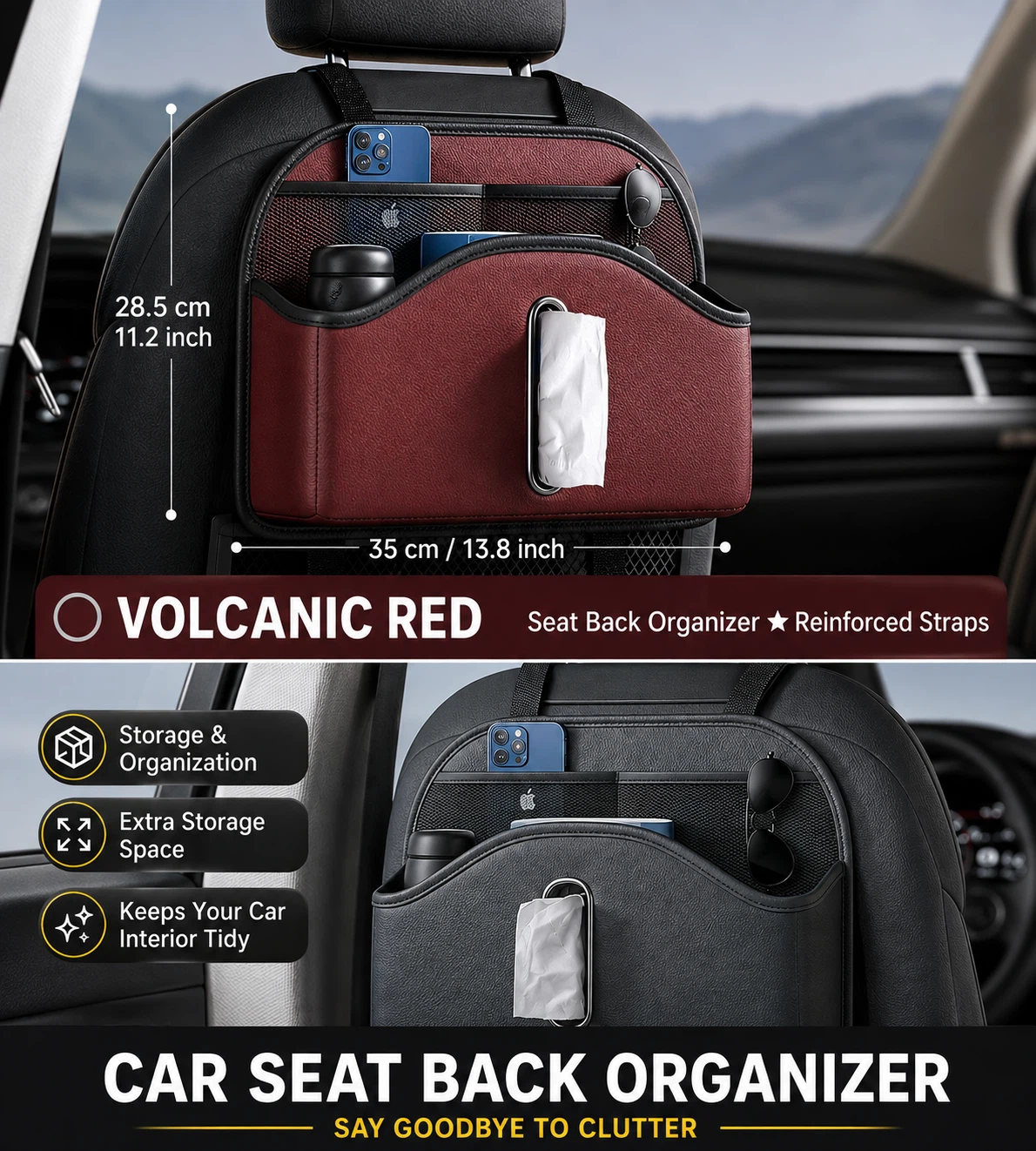 Car Seat Back Organizer – New