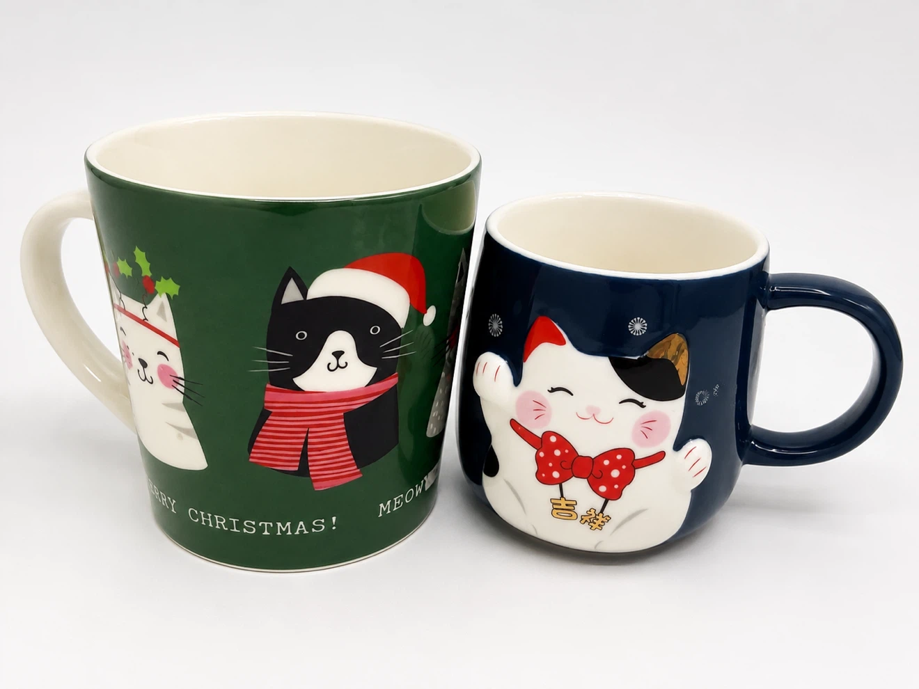 Cute Ceramic Mugs – Set of 2