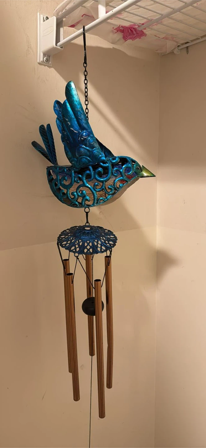 Blue Bird Metal Wind Chime