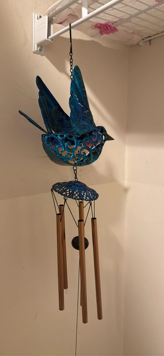 Blue Bird Metal Wind Chime - photo 3