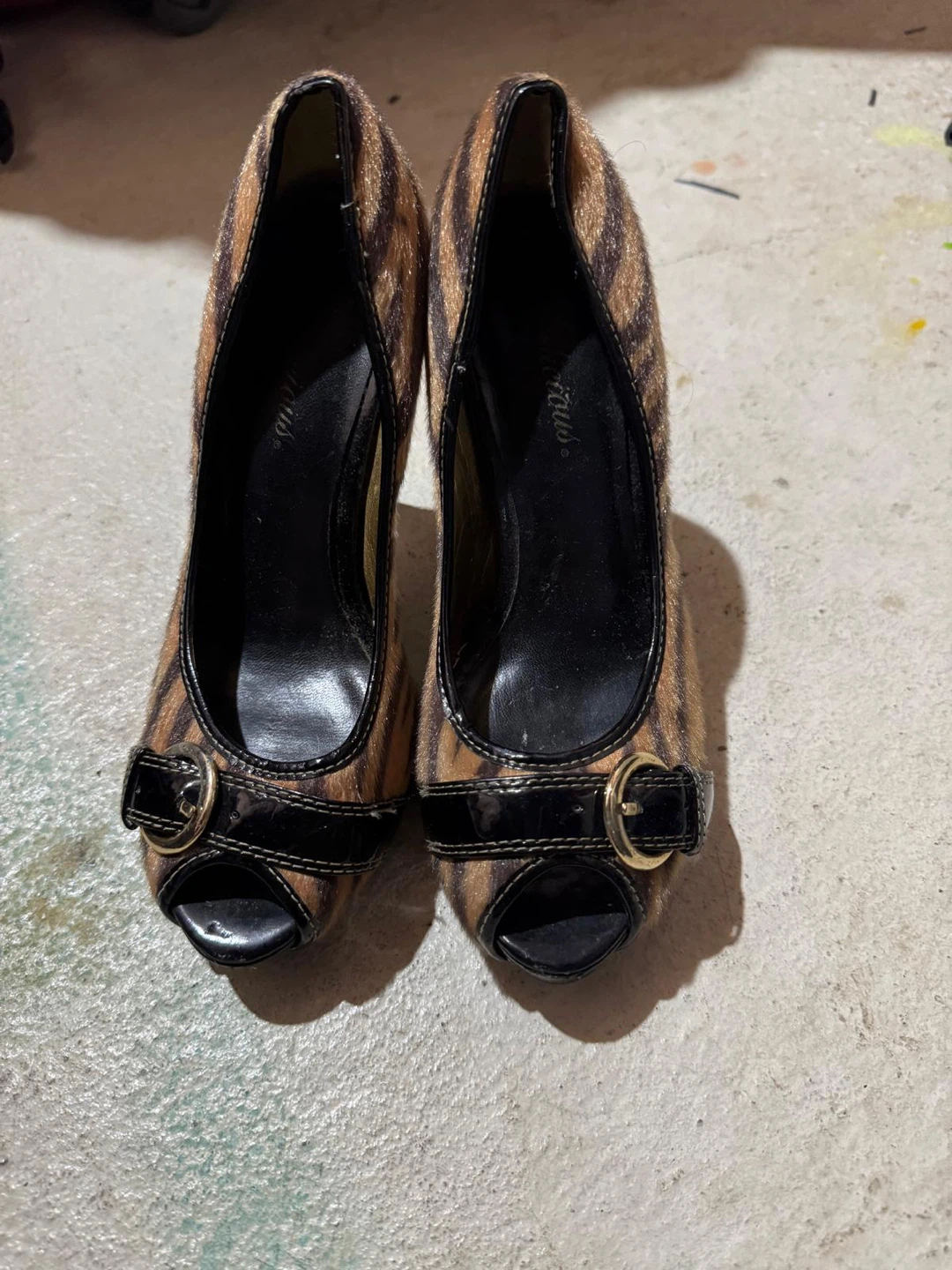 Women's Peep-Toe Heels - Size 7