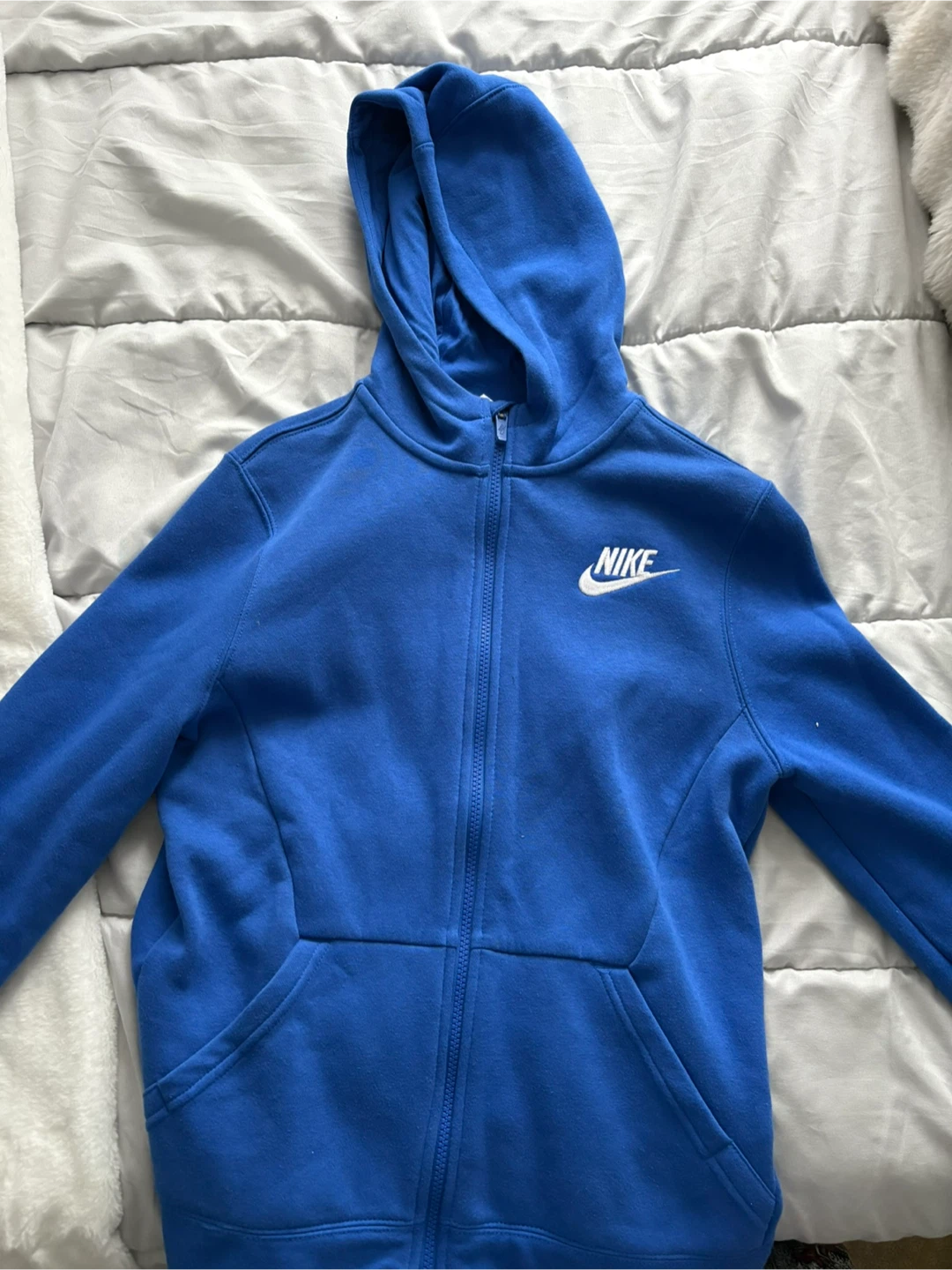 Nike Blue Zip-Up Hoodie