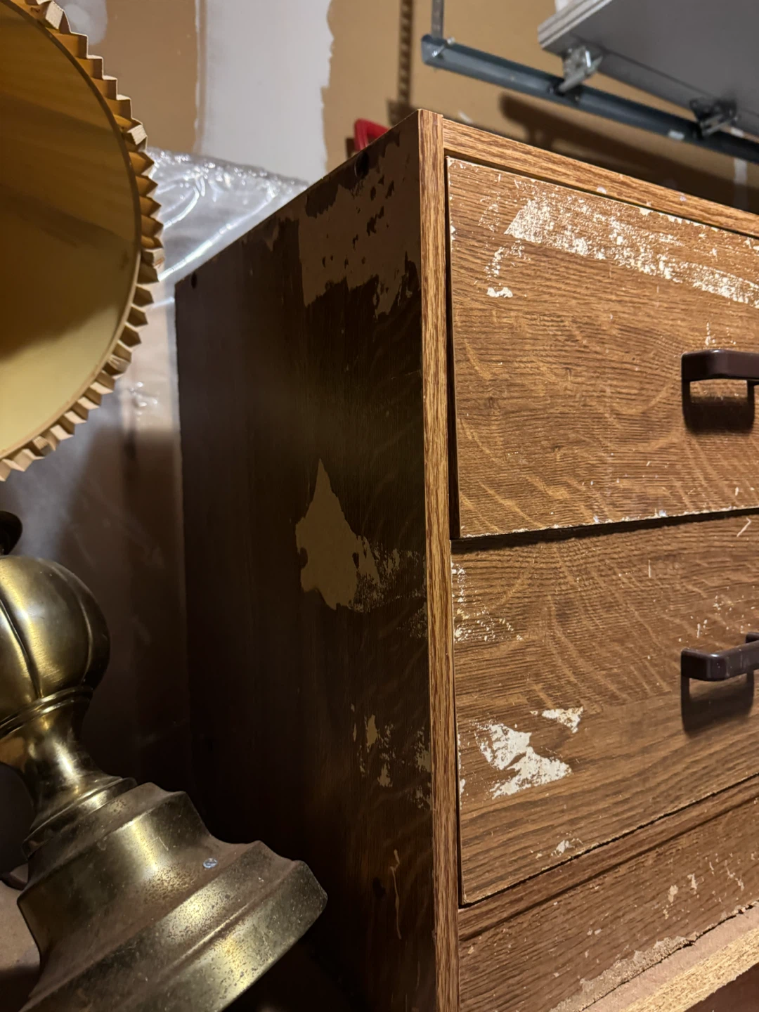 Wooden 2-Drawer Storage Cabinet