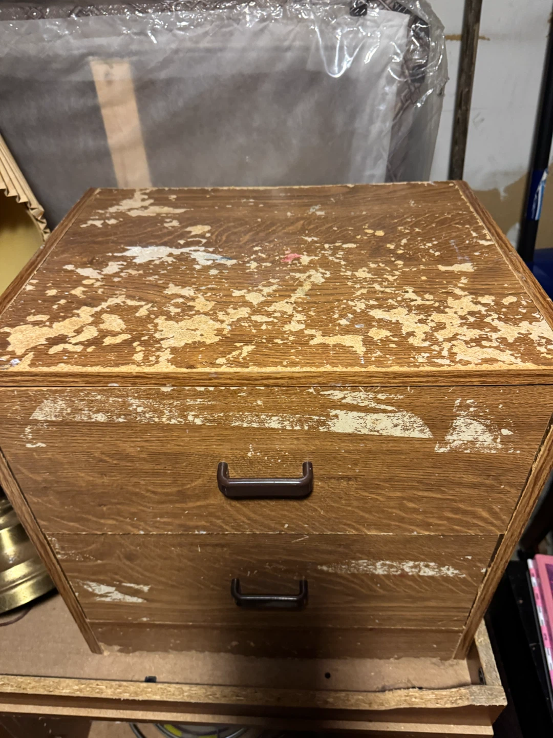 Wooden 2-Drawer Storage Cabinet - photo 3