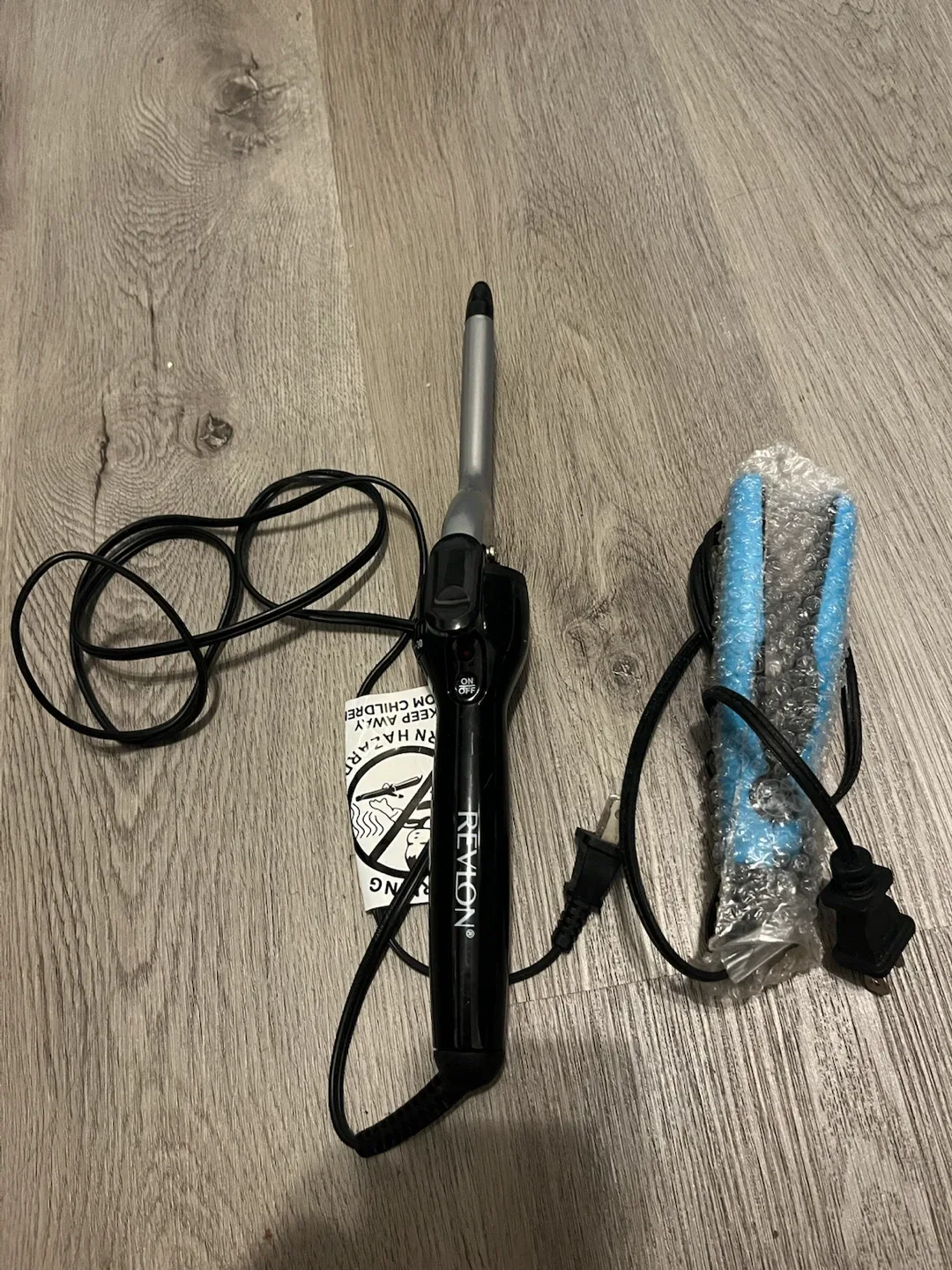 Revlon Curling Iron + Mini Flat Iron Hair Tool Bundle