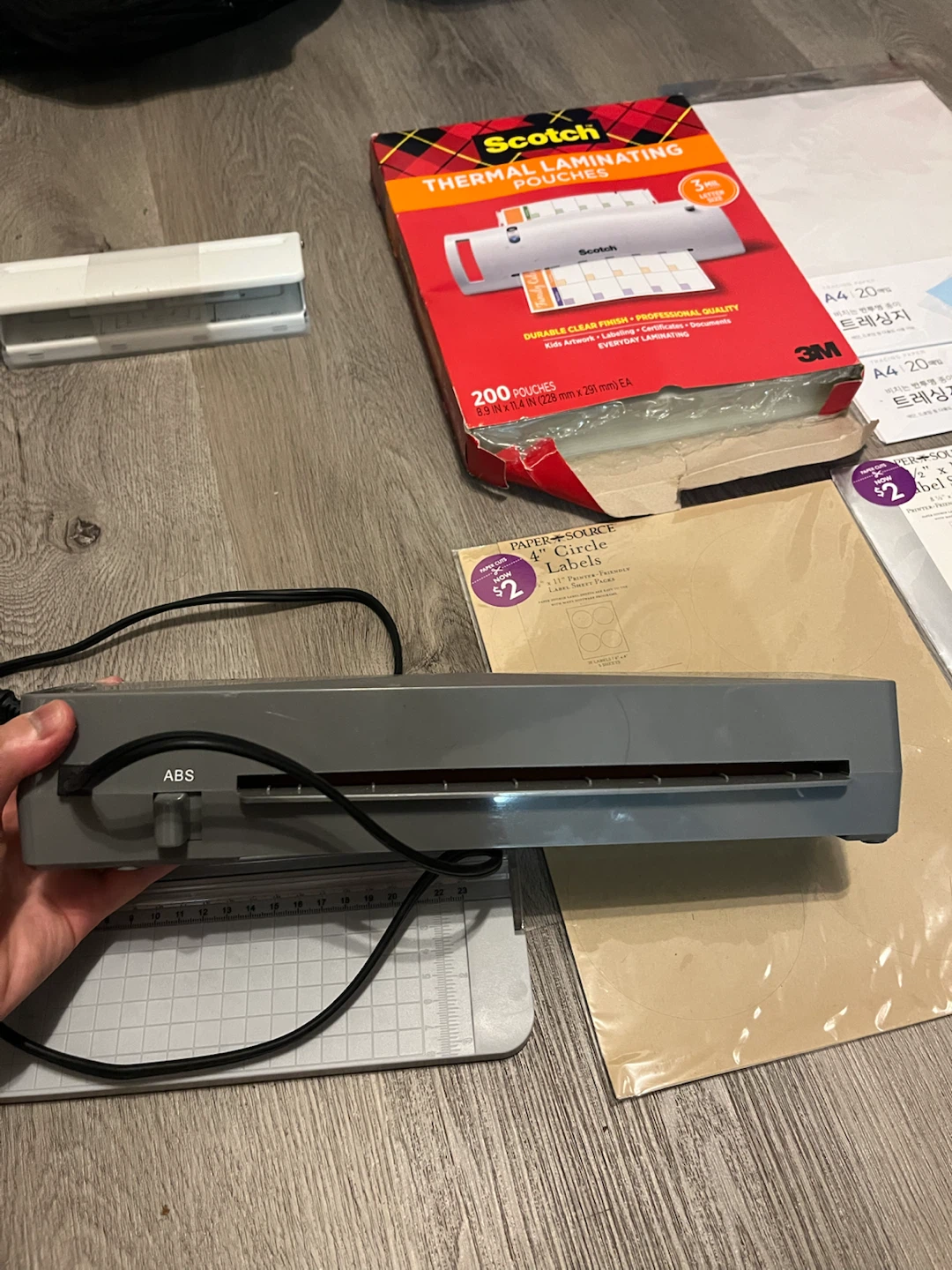 Laminator + Scotch Pouches + Paper Cutter & Supplies Bundle - photo 3