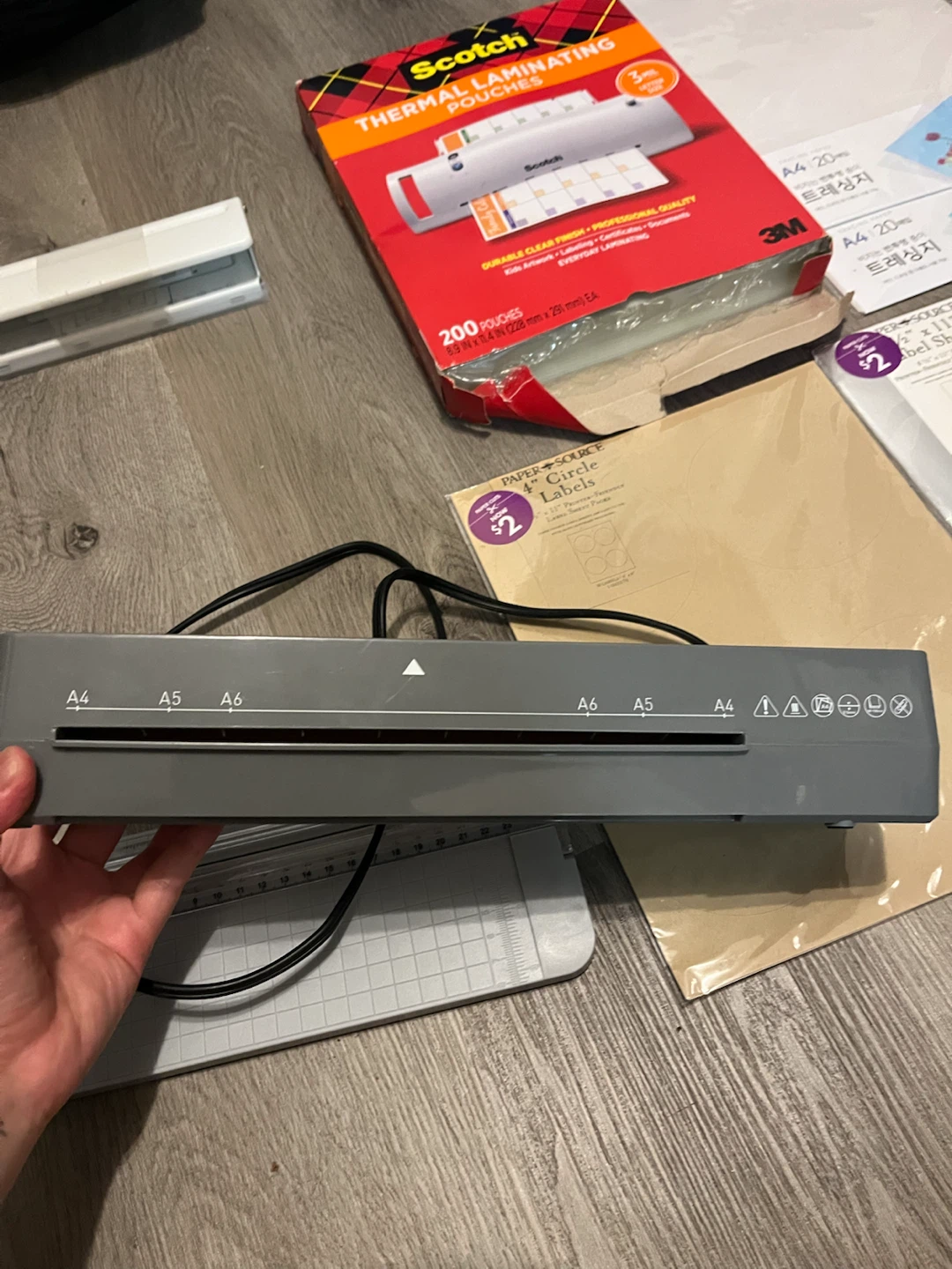 Laminator + Scotch Pouches + Paper Cutter & Supplies Bundle - photo 4