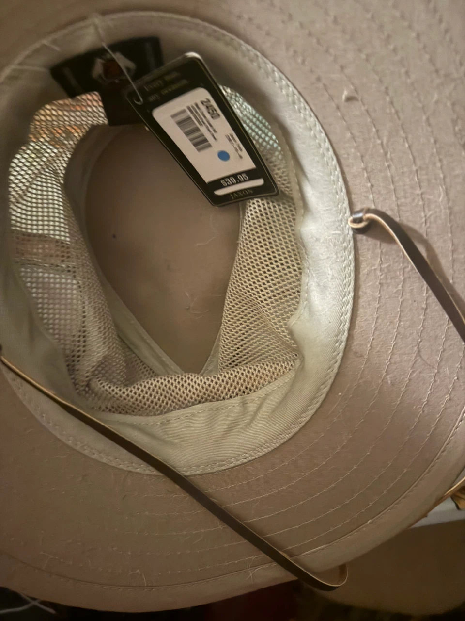 Jaxon Mesh Crown Aussie Hat Khaki Small - photo 2