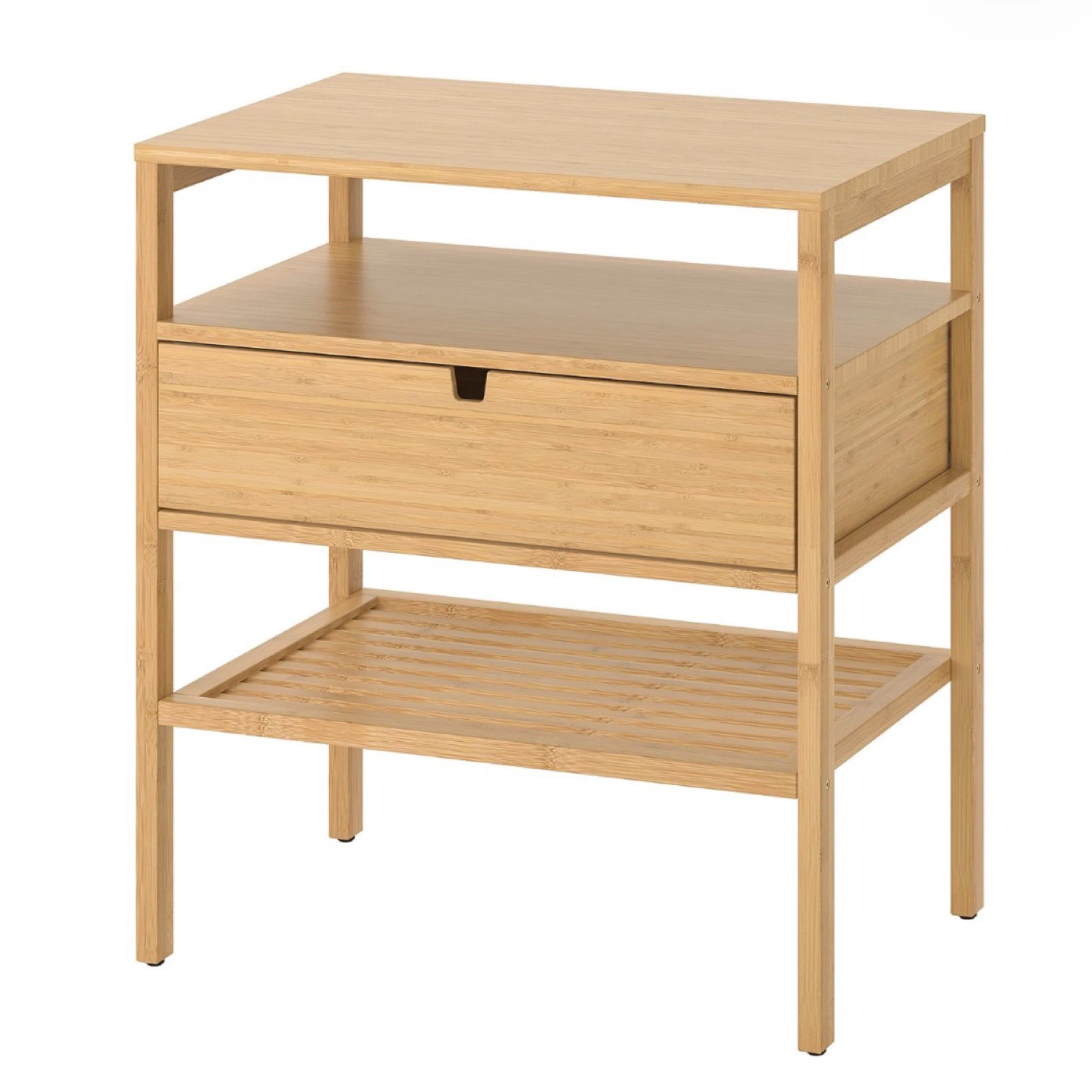 Bamboo Bedside Table with Drawer