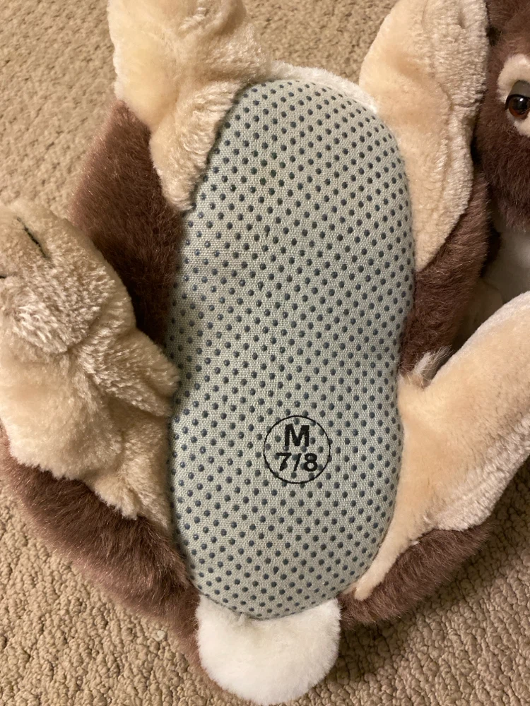 Brown Bunny Slippers Size M - photo 3