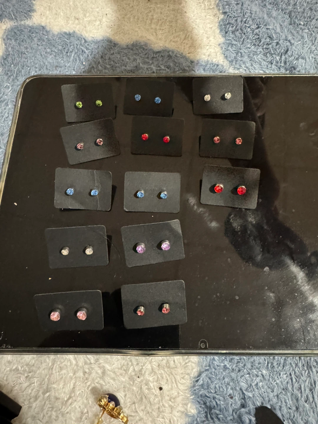 Assorted Rhinestone Stud Earrings