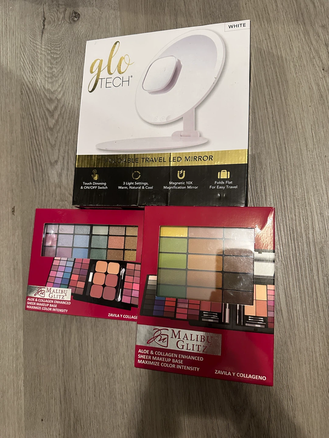 NEW Makeup Bundle – LED Mirror + 2 Palettes - photo 2